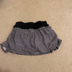 Heather grey Lululemon tennis skirt